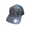 Casty Trucker Kappe "Rapper Melange" dunkelgrau melange