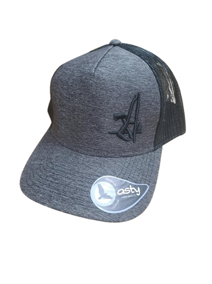 Casty Trucker Kappe "Rapper Melange" dunkelgrau melange