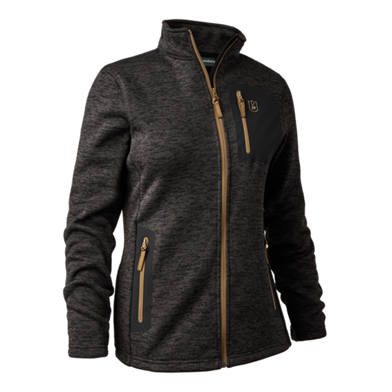 Deerhunter LADY SAREK Strickjacke, Dark grey melange - C46