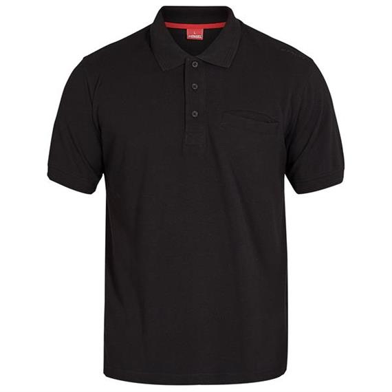 ENGEL Extend Poloshirt mit Brusttasche, schwarz - Grösse 5XL Übergrösse