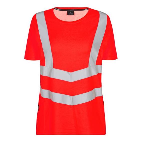ENGEL Safety Damen kurzarm T-Shirt, rot - Grösse 3XL Übergrösse