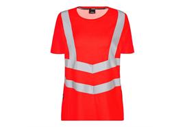 ENGEL Safety Damen kurzarm T-Shirt, rot - Grösse 3XL Übergrösse