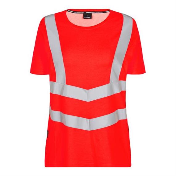 ENGEL Safety Damen kurzarm T-Shirt, rot - Grösse S