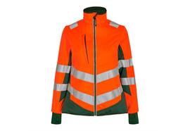 ENGEL Safety Damen Softshelljacke, orange/grün - Grösse L