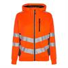 ENGEL Safety Damen Sweatcardigan, orange/grau - Grösse 3XL Übergrösse