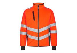 ENGEL Safety Fleecejacke, orange/grau - Grösse L