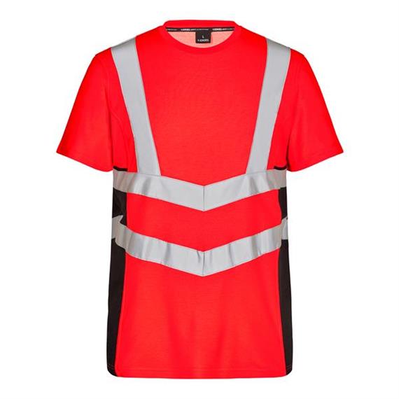 ENGEL Safety Kurzarm Shirt rot/schwarz - Grösse XS
