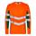 ENGEL Safety Langarm Shirt, orange/grün - Grösse 4XL Übergrösse