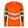 ENGEL Safety Langarm Shirt, orange/grün - Grösse S