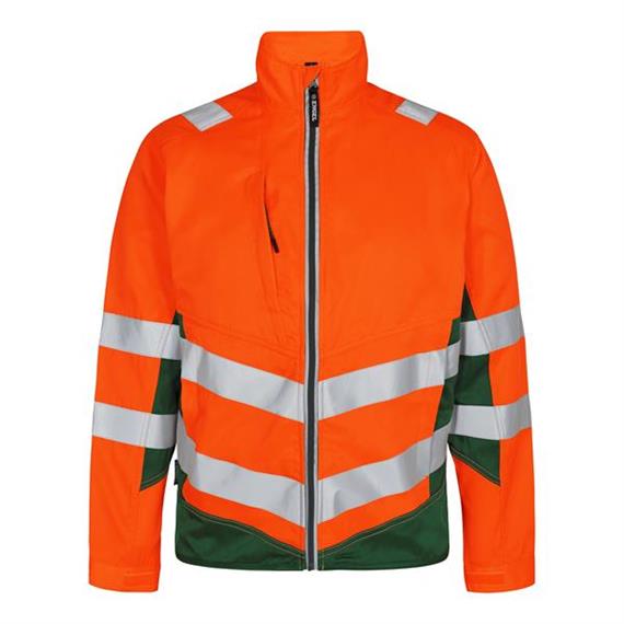 ENGEL Safety light Arbeitsjacke. orange/grün - Grösse M