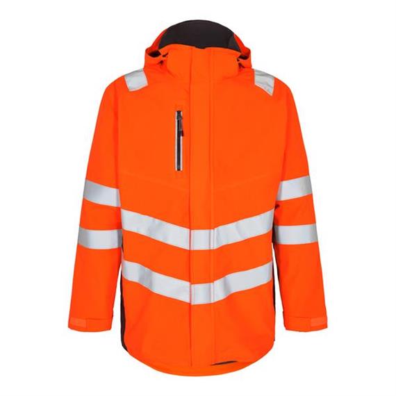 ENGEL Safety Softshellparka, orange/grau - Grösse XS