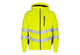 ENGEL Safety Sweatcardigan, gelb/blau - Grösse L