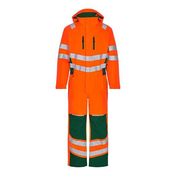 ENGEL Safety Winterkombination, orange/grün - Grösse L