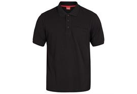 ENGEL Standard Poloshirt mit Brusttasche, schwarz