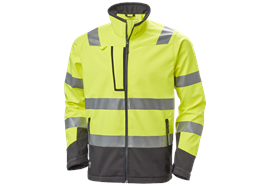 Helly Hansen ALNA 2.0 HI VIS Softshelljacke, yellow/ebony - Grösse XL