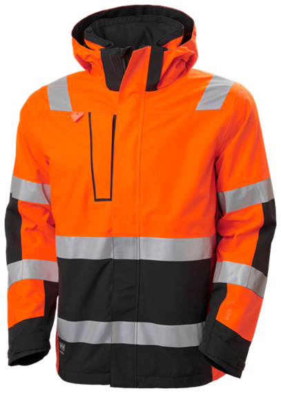 Helly Hansen ALNA 2.0 Shelljacke, HI VIS orange/ebony - Grösse M