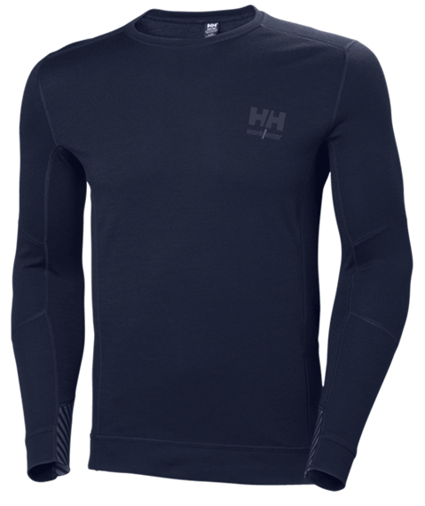 Helly Hansen Lifa Merino Crewneck Shirt, navy - Grösse L