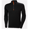 Helly Hansen Lifa Merino Langarmshirt mit halbem Reissverschluss, black - Grösse XXL