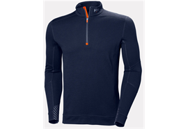 Helly Hansen Lifa Merino Langarmshirt mit halbem Reissverschluss, navy - Grösse XL