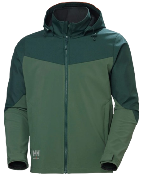 Helly Hansen OXFORD Hooded Softshell Jacke, spruce/dark - Grösse 4XL