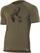 Lasting Kurzarmshirt Merino light mit Gams Motiv, 160g, Men, olive - Grösse L