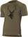 Lasting Kurzarmshirt Merino light mit Hirsch Motiv, 160g, Men, olive - Grösse L