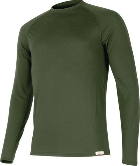 Lasting Langarmshirt Merino light, 160g, Men, olive - Grösse L