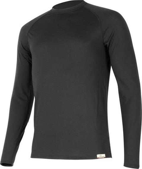 Lasting Langarmshirt Merino light, 160g, Men, schwarz - Grösse M