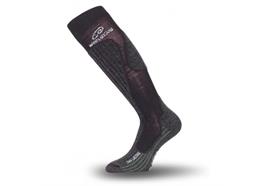 Lasting Socken Ski Merino Wool, schwarz, 2-lagig - Grösse L/42-45