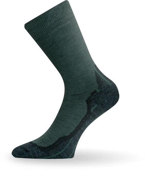 Lasting Socken Trekking Merino, grün, 2-lagig - Grösse S/34-37