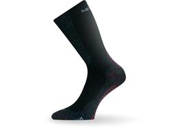 Lasting Socken Trekking Merino, schwarz, 3-lagig - Grösse L/42-45