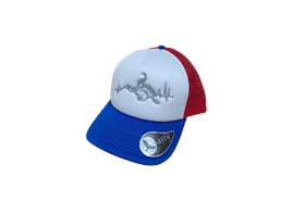 Mesh Cap "Rapper", blau/weiss/rot - 33.2070_Berge