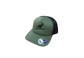 Mesh Cap "Rapper", olive/schwarz