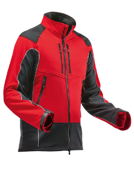 Pfanner ARBORIST Jacke grau/rot - Grösse L