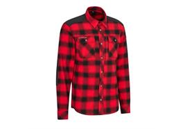 Pfanner Flanell Hemd, rot/schwarz - Grösse 3XL Übergrössen