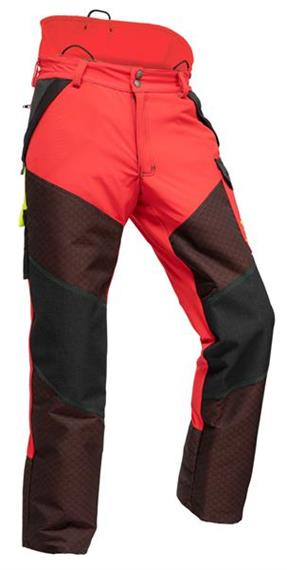 Pfanner Gladiator EXTREM Schnittschutzhose rot, normal - Grösse M