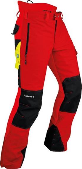 Pfanner GLADIATOR II Schnittschutzhose rot, Langgrösse - Grösse L