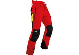 Pfanner GLADIATOR II Schnittschutzhose rot, Langgrösse - Grösse L
