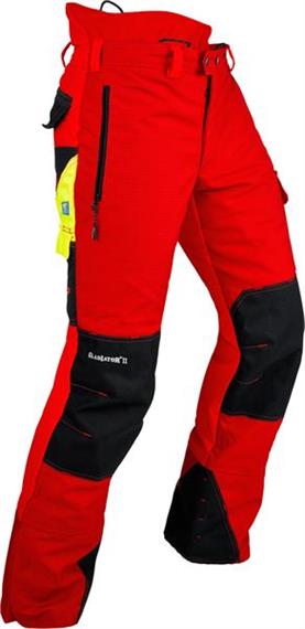 Pfanner GLADIATOR II Schnittschutzhose rot, normal - Grösse 3XL Übergrösse