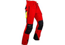 Pfanner GLADIATOR II Schnittschutzhose rot, normal - Grösse 3XL Übergrösse