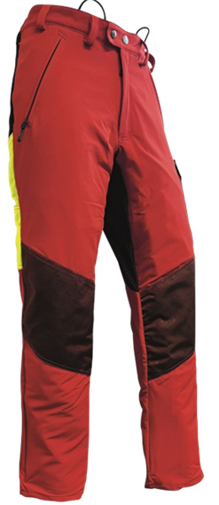 Pfanner KEPROTEC Schnittschutzhose Typ A, lang, rot - Grösse 3XL Übergrösse