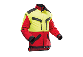 Pfanner KlimaAir FORSTJACKE, gelb/rot - Grösse XL