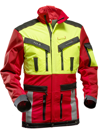 Pfanner NACHSUCHE Jacke gelb/rot - Grösse 3XL Übergrösse