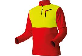 Pfanner Stretch Air HUSKY Shirt rot/neongelb - Grösse 4XL Übergrösse