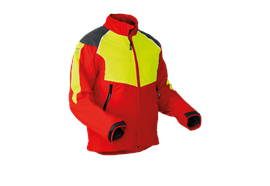 Pfanner StretchAir Schnittschutzjacke EN381-11 rot/gelb - Grösse XS