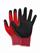 Pfanner STRETCHFLEX FINE GRIP Handschuhe schwarz/rot - Grösse L / 9