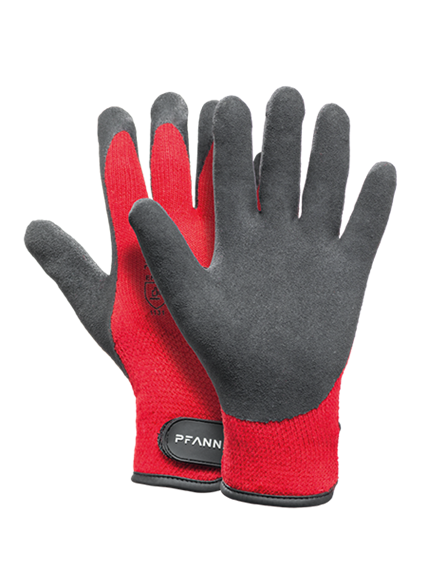 Pfanner STRETCHFLEX ICE GRIP Handschuhe schwarz/rot - Grösse XL/10