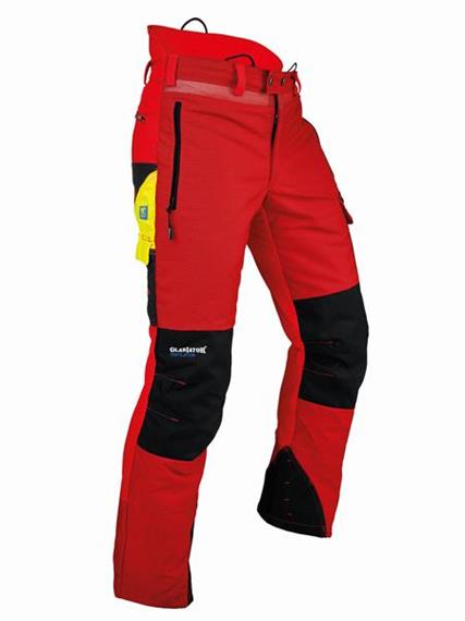 Pfanner VENTILATION Schnittschutzhose Typ A, normal rot - Grösse XS