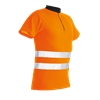 Pfanner ZIPP-NECK Shirt kurzarm EN 20471 orange - Grösse 3XL Übergrösse