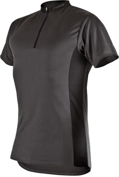 Pfanner ZIPP-NECK Shirt kurzarm grau - Grösse 3XL Übergrösse